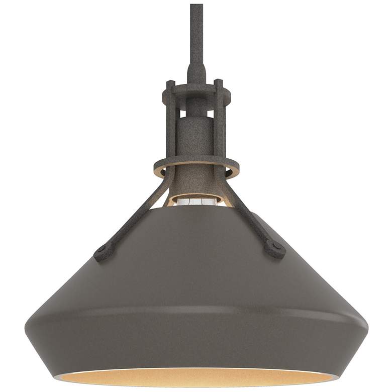 Image 1 Henry & Chamfer Pendant - Natural Iron Finish - Dark Smoke Accents