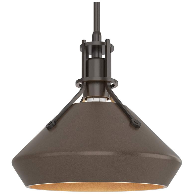 Image 1 Henry & Chamfer Pendant - Oil Rubbed Bronze Finish - Bronze Accents