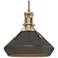 Henry & Chamfer Pendant - Soft Gold Finish - Oil Rubbed Bronze Accents