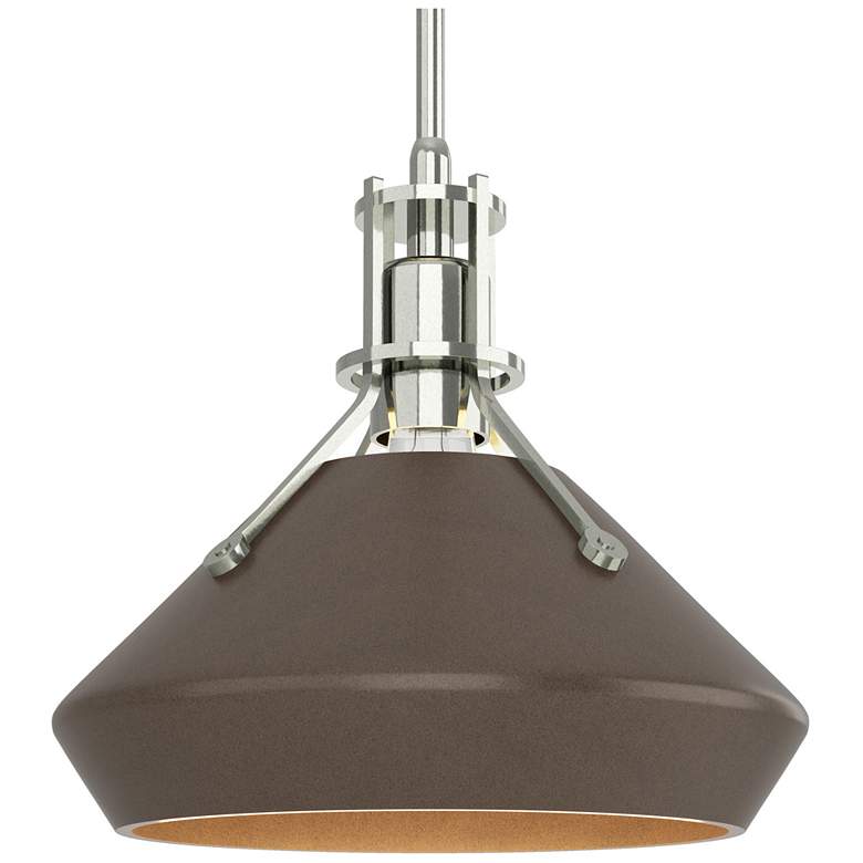 Image 1 Henry & Chamfer Pendant - Sterling Finish - Bronze Accents