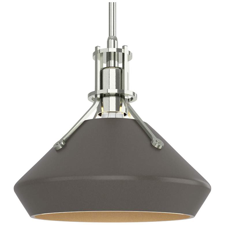 Image 1 Henry & Chamfer Pendant - Sterling Finish - Dark Smoke Accents