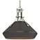 Henry & Chamfer Pendant - Sterling Finish - Oil Rubbed Bronze Accents
