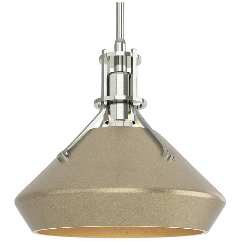 Image 1 Henry & Chamfer Pendant - Sterling Finish - Soft Gold Accents