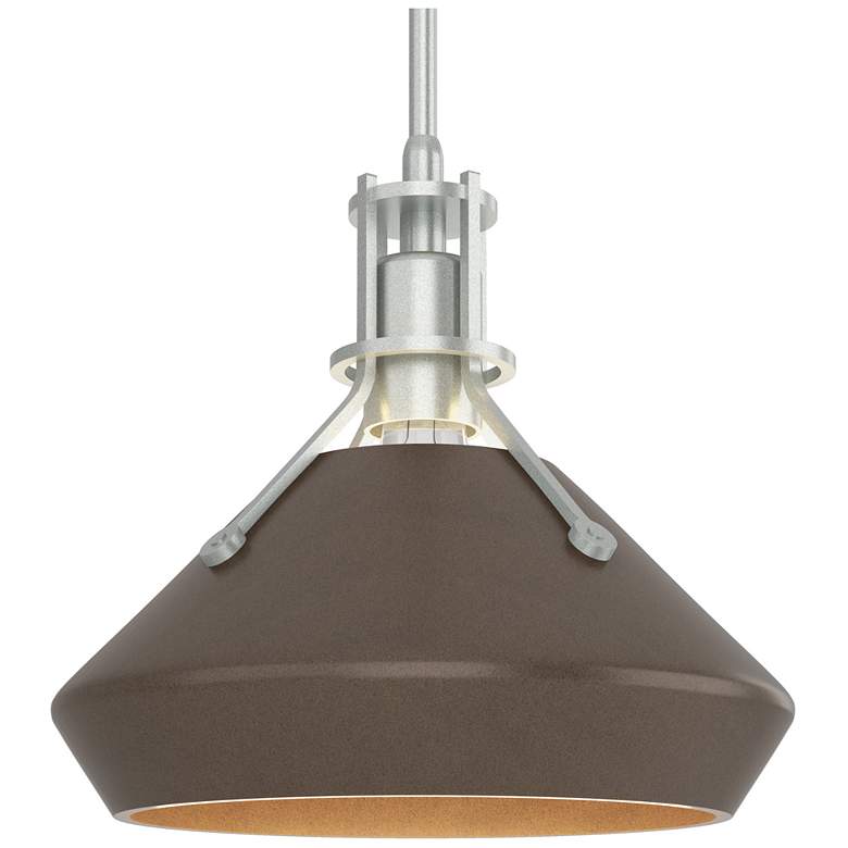 Image 1 Henry & Chamfer Pendant - Vintage Platinum Finish - Bronze Accents