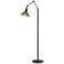 Henry Floor Lamp - Black Finish - Soft Gold Accents