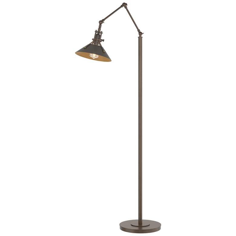 Image 1 Henry Floor Lamp - Bronze Finish - Dark Smoke Accents