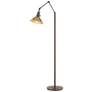 Henry Floor Lamp - Bronze Finish - Modern Brass Accents