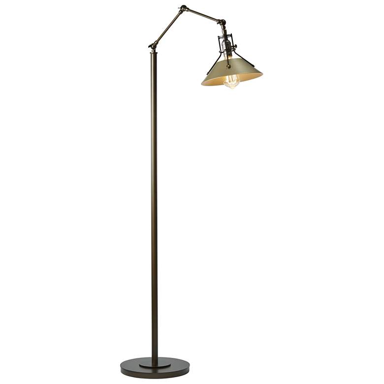 Image 1 Henry Floor Lamp - Bronze Finish - Soft Gold Accents