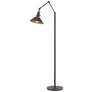 Henry Floor Lamp - Dark Smoke Finish - Oil Rubbed Bronze Accents