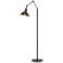 Henry Floor Lamp - Dark Smoke Finish - Oil Rubbed Bronze Accents