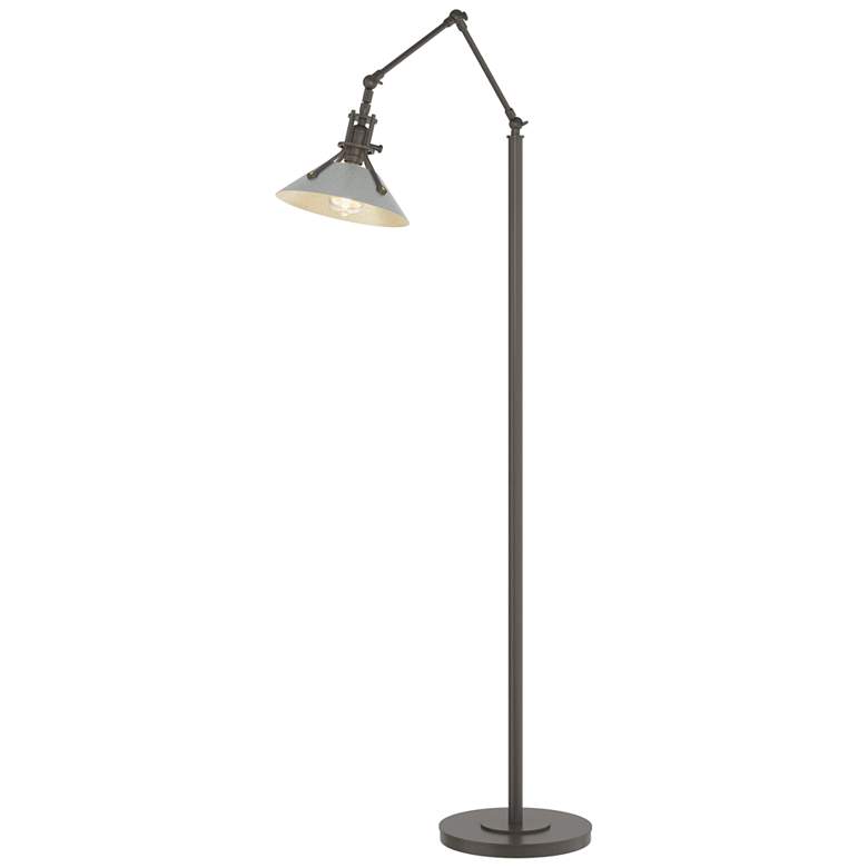 Image 1 Henry Floor Lamp - Dark Smoke Finish - Vintage Platinum Accents