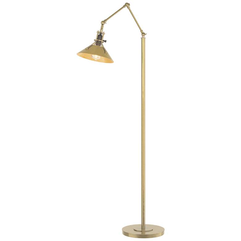 Image 1 Henry Floor Lamp - Modern Brass Finish - Modern Brass Accents