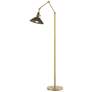 Henry Floor Lamp - Modern Brass Finish - Natural Iron Accents