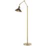 Henry Floor Lamp - Modern Brass Finish - Oil Rubbed Bronze Accents