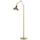 Henry Floor Lamp - Modern Brass Finish - Soft Gold Accents