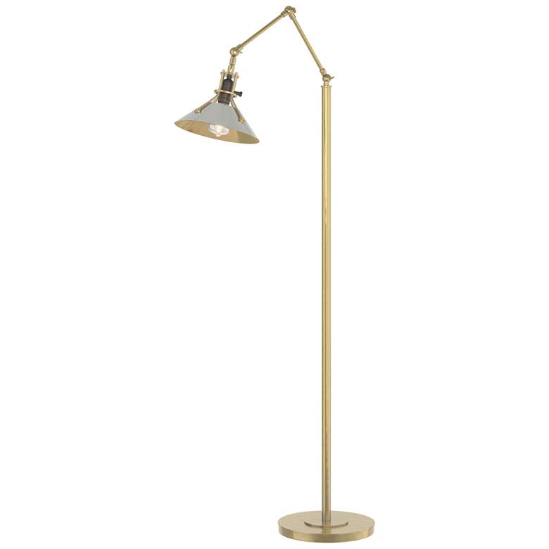 Image 1 Henry Floor Lamp - Modern Brass Finish - Sterling Accents