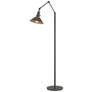 Henry Floor Lamp - Natural Iron Finish - Bronze Accents