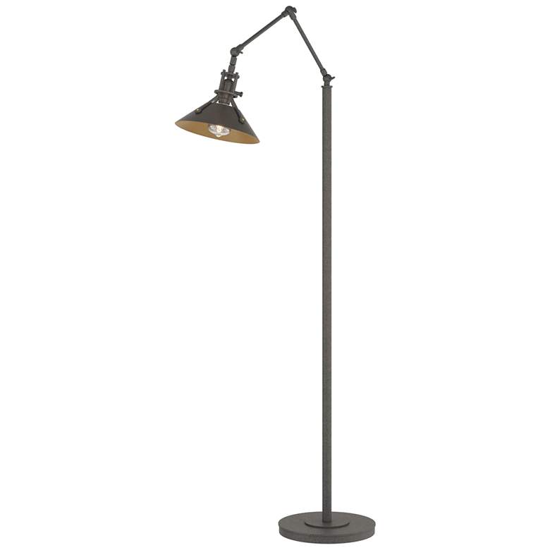 Image 1 Henry Floor Lamp - Natural Iron Finish - Oil Rubbed Bronze Accents