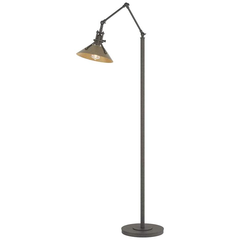 Image 1 Henry Floor Lamp - Natural Iron Finish - Soft Gold Accents