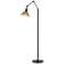 Henry Floor Lamp - Oil Rubbed Bronze Finish - Modern Brass Accents