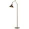 Henry Floor Lamp - Soft Gold Finish - Black Accents