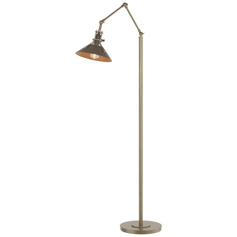 Image 1 Henry Floor Lamp - Soft Gold Finish - Bronze Accents