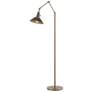 Henry Floor Lamp - Soft Gold Finish - Oil Rubbed Bronze Accents