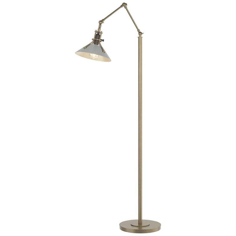 Image 1 Henry Floor Lamp - Soft Gold Finish - Vintage Platinum Accents