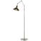 Henry Floor Lamp - Sterling Finish - Natural Iron Accents