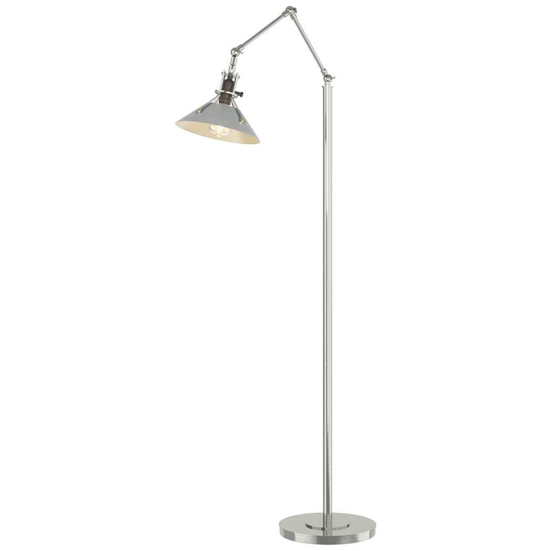 Image 1 Henry Floor Lamp - Sterling Finish - Vintage Platinum Accents