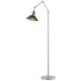 Henry Floor Lamp - Vintage Platinum Finish - Oil Rubbed Bronze Accents