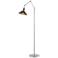 Henry Floor Lamp - Vintage Platinum Finish - Oil Rubbed Bronze Accents
