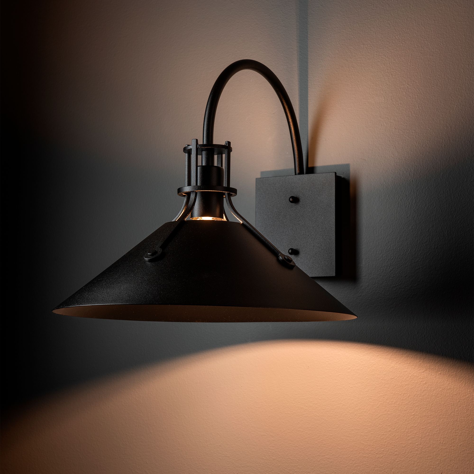 Image 5 Henry Large Outdoor Sconce - Black Finish more views