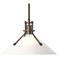 Henry Medium Shade Pendant - Bronze - Frosted Glass