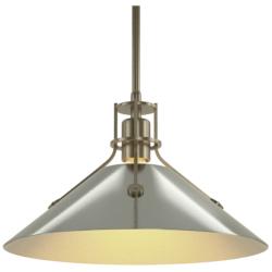 Henry Medium Steel Shade Pendant - Gold - Sterling
