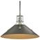 Henry Medium Steel Shade Pendant - Platinum - Iron