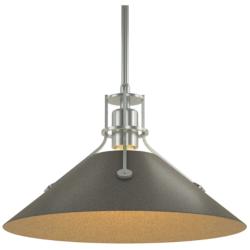 Henry Medium Steel Shade Pendant - Platinum - Iron