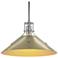 Henry Medium Steel Shade Pendant - Platinum - Modern Brass