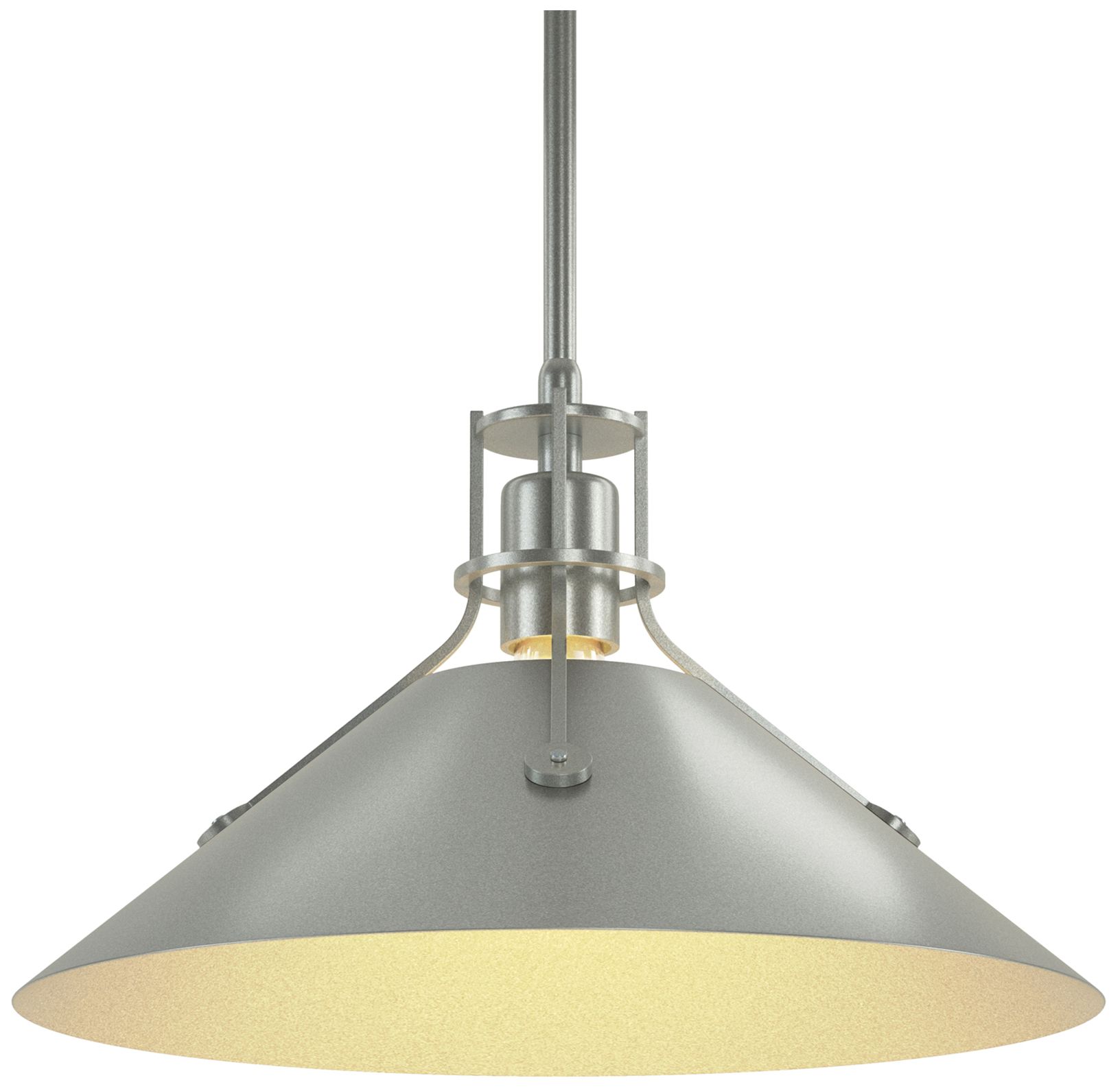 Henry Medium Steel Shade Pendant - Platinum - Platinum - Made to Order