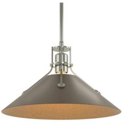 Henry Medium Steel Shade Pendant - Sterling - Bronze