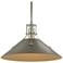 Henry Medium Steel Shade Pendant - Sterling - Dark Smoke