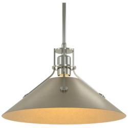 Henry Medium Steel Shade Pendant - Sterling - Gold