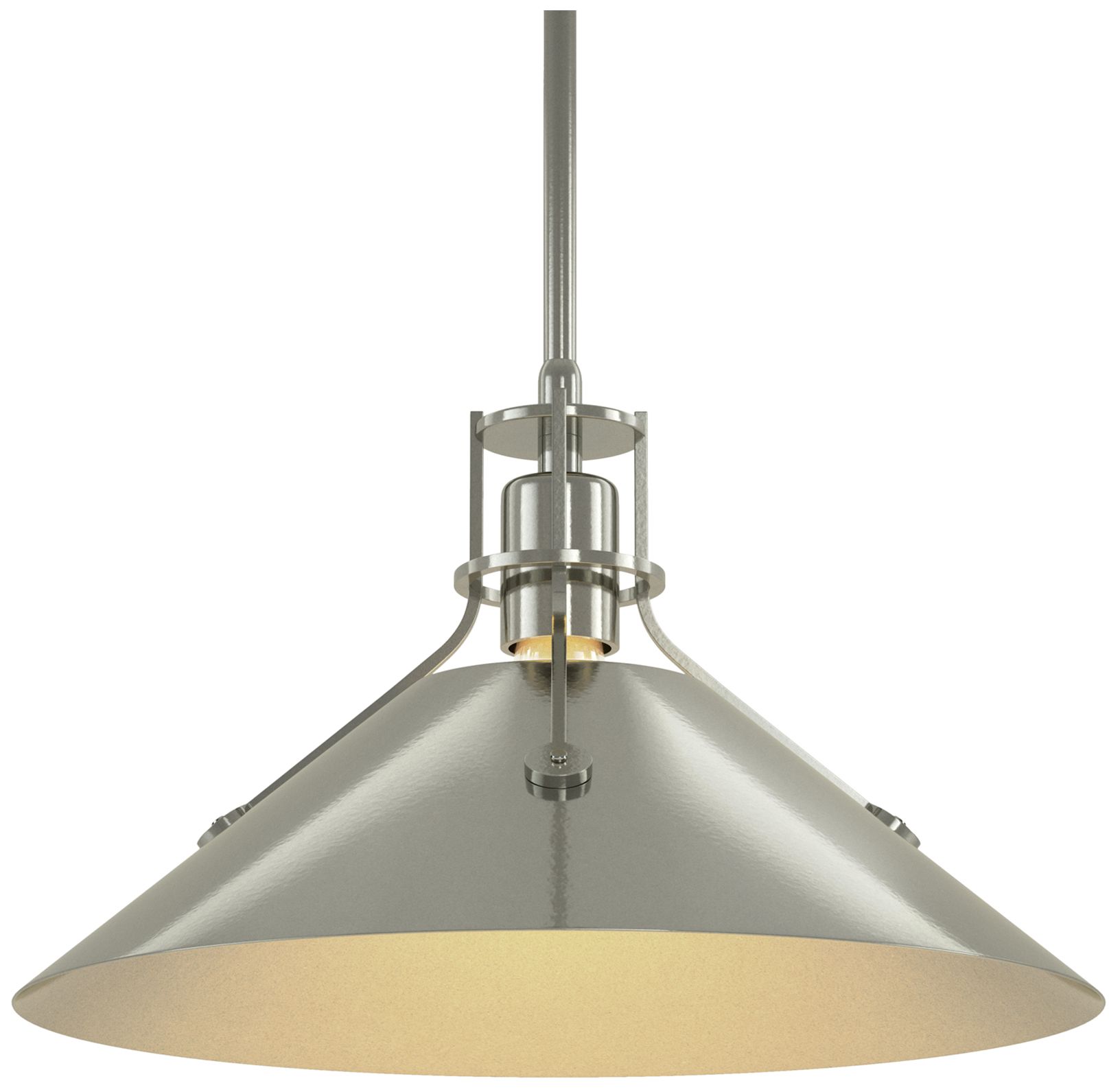 Henry Medium Steel Shade Pendant - Sterling - Sterling - Made to Order