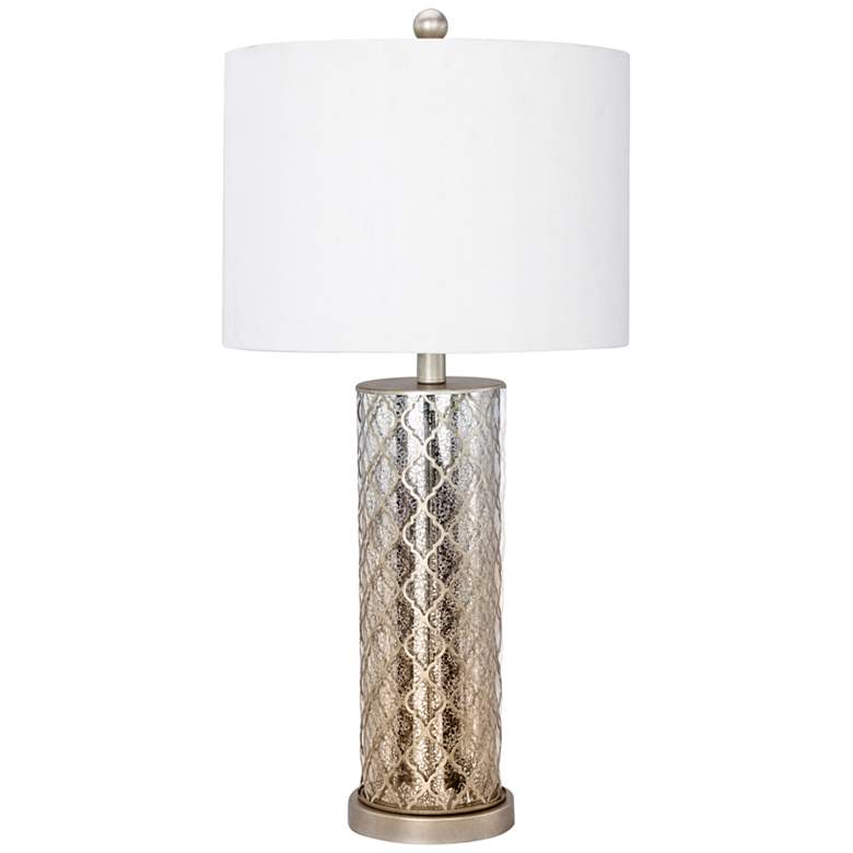 Image 1 Henry Mercury Glass Antique Gold Table Lamp with Night Light