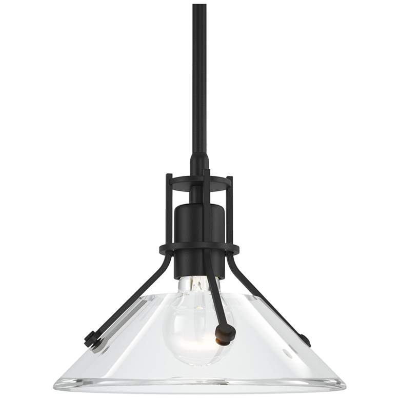 Image 1 Henry Mini Pendant - Black Finish - Clear Glass