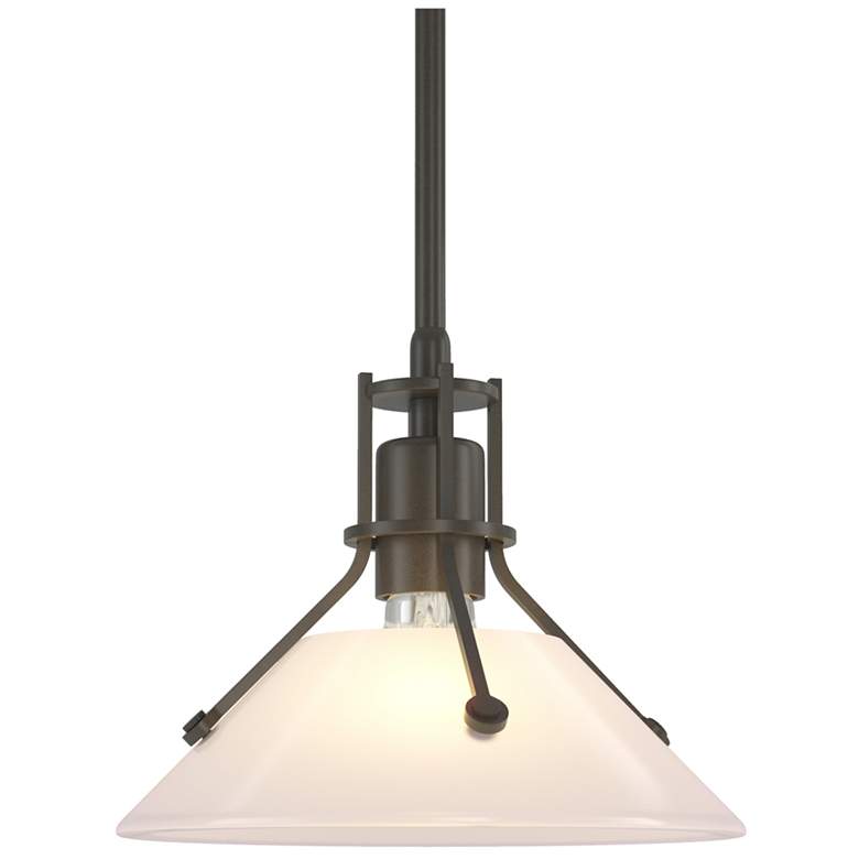 Image 1 Henry Mini Pendant - Dark Smoke Finish - Frosted Glass