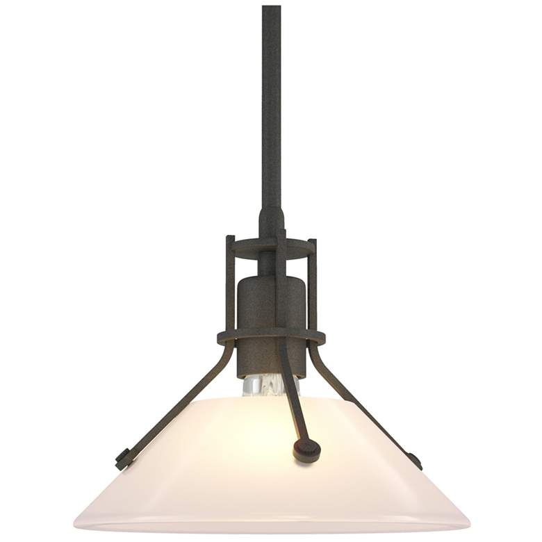 Image 1 Henry Mini Pendant - Natural Iron Finish - Frosted Glass