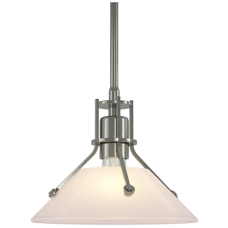Image 1 Henry Mini Pendant - Sterling Finish - Frosted Glass