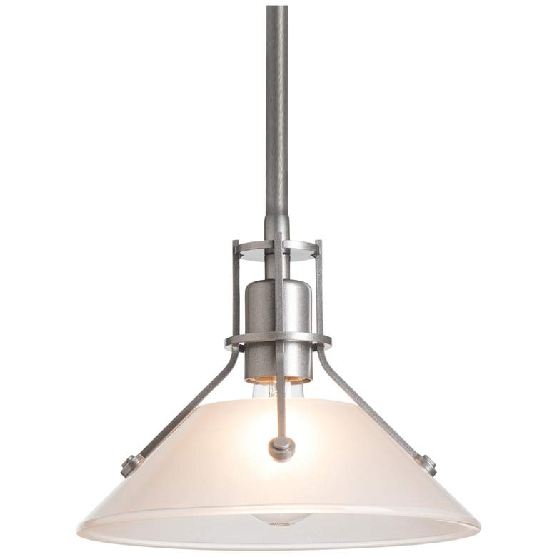 Image 1 Henry Mini Pendant - Vintage Platinum Finish - Frosted Glass