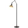 Henry Oil-Rubbed Bronze Floor Lamp with Brass Shade